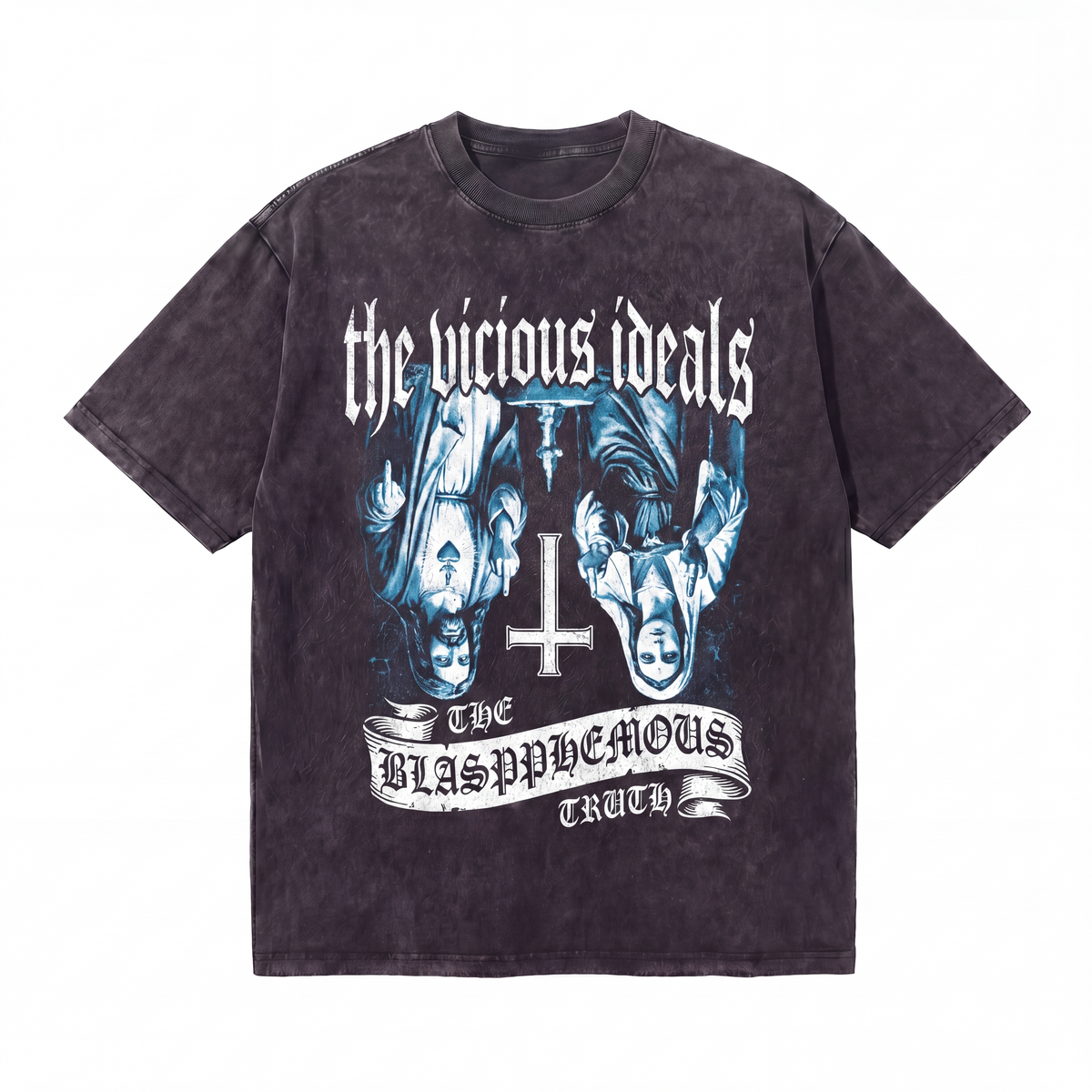Lawless Row The Vicious Ideals Tee | Blasphemous Truth Washed Cotton