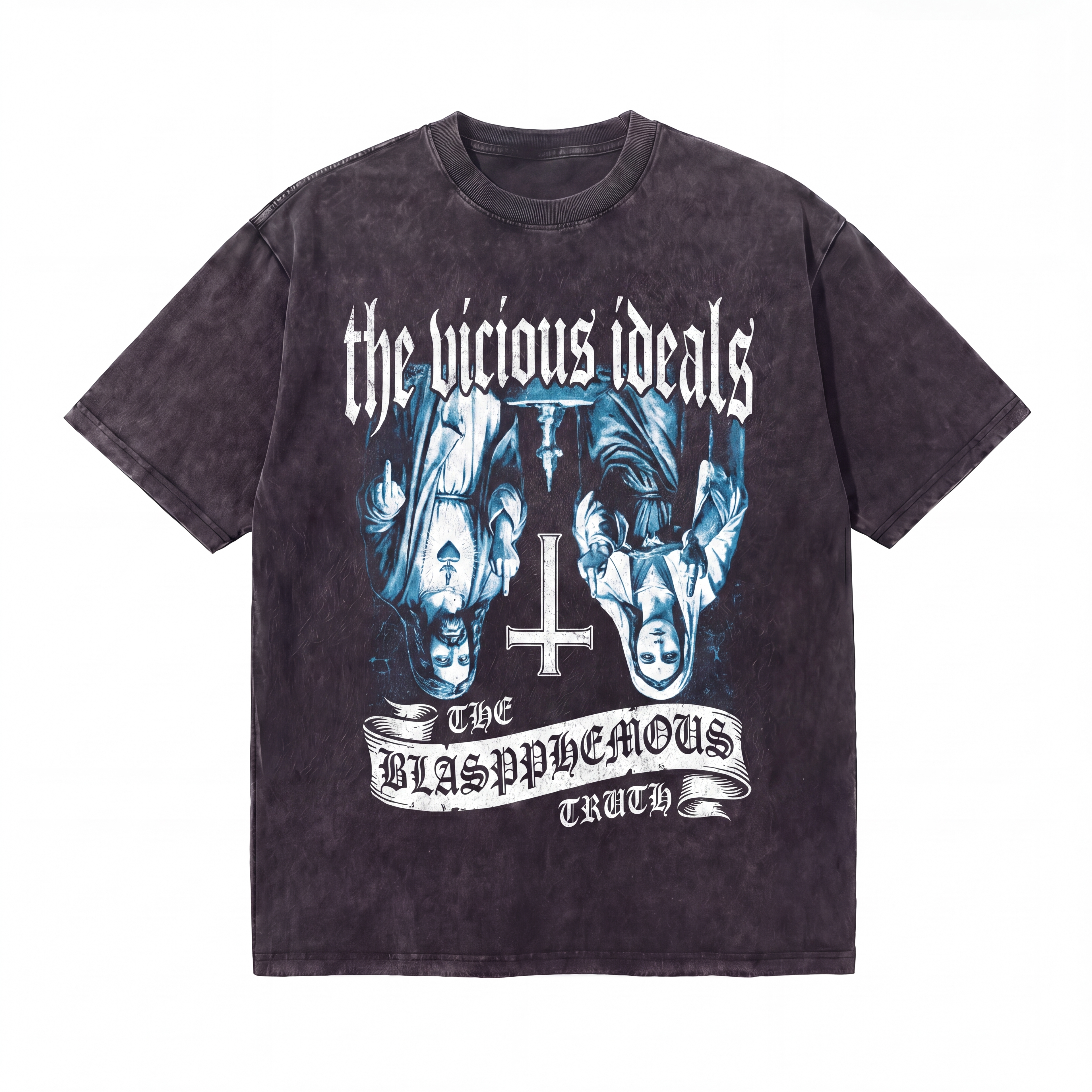 Lawless Row The Vicious Ideals Tee | Blasphemous Truth Washed Cotton