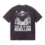Black t-shirt with UFO desert graphic and 'Take Me To Your Rebellion' text print.