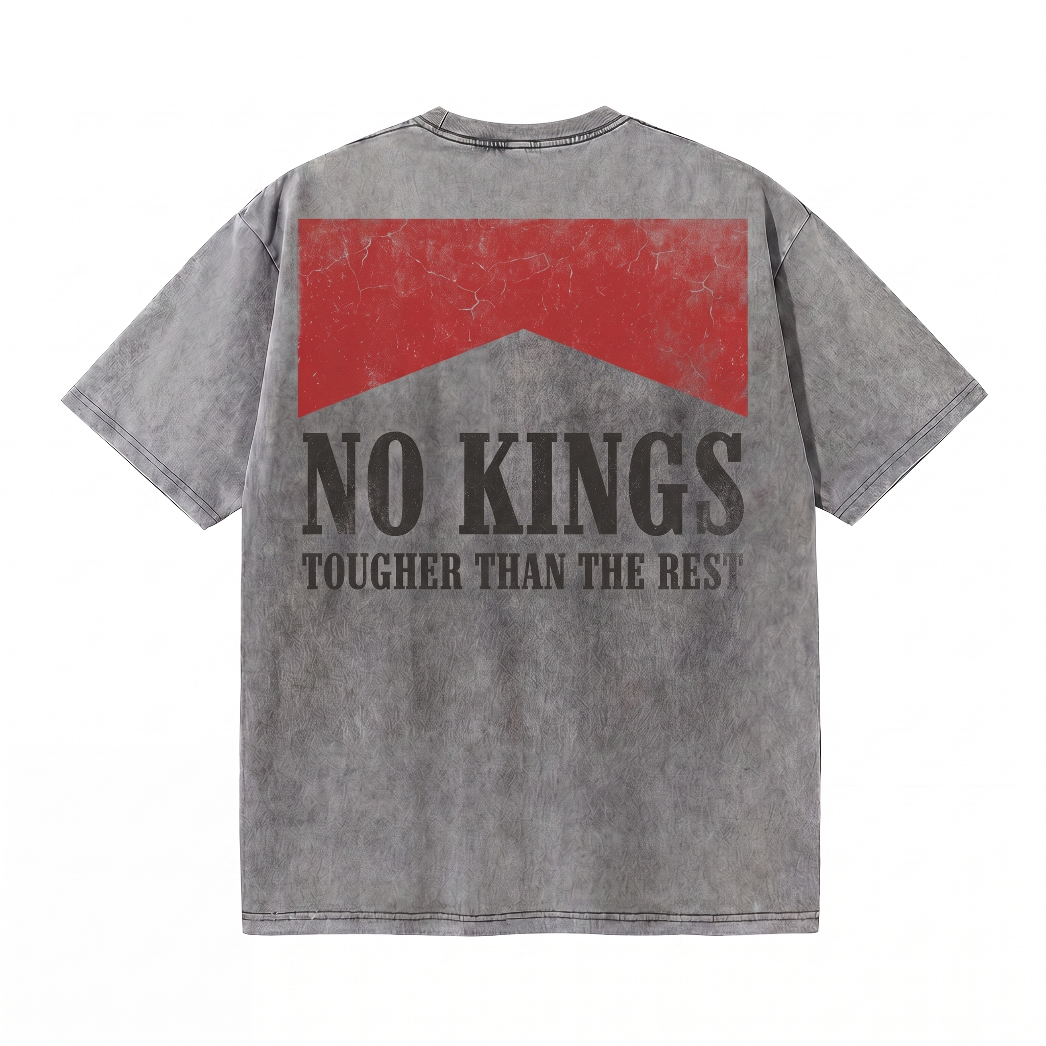 Lawless Row No Kings Tee | Anti-Establishment Washed Cotton Streetwear