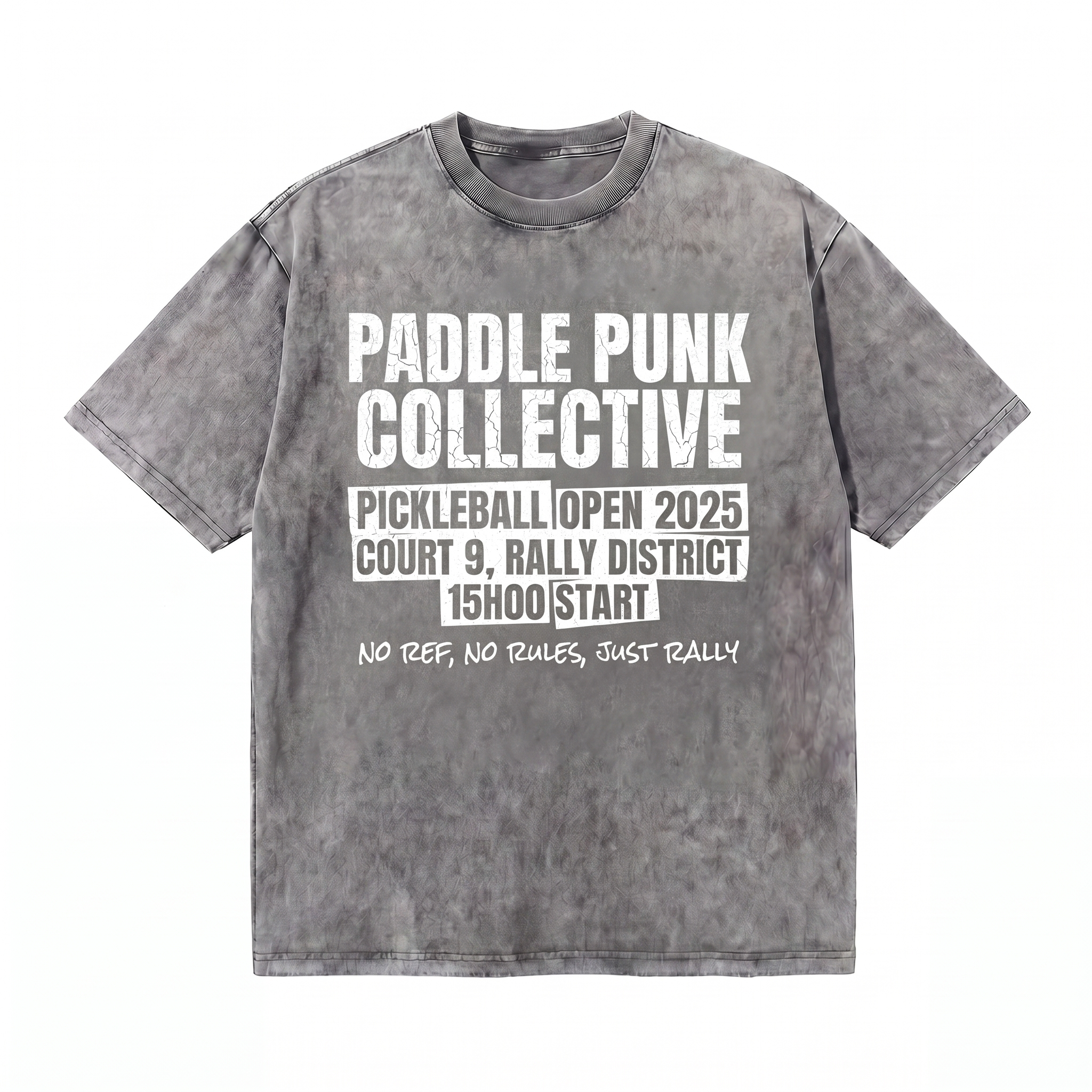 Lawless Row Paddle Punk Collective Tee | Pickleball Washed Cotton Streetwear