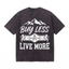 Lawless Row Buy Less Live More Tee | Vintage Mountain Washed Cotton Streetwear