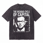 Lawless Row The Vicious Cycle of Capital Tee | Anti-Capitalist Washed Cotton Streetwear