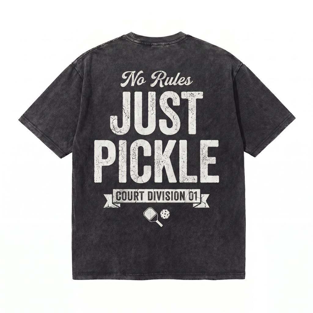 Lawless Row Just Pickle Tee | Pickleball Washed Cotton Streetwear