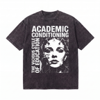Lawless Row Academic Conditioning Tee | Anti-Establishment Washed Cotton Streetwear