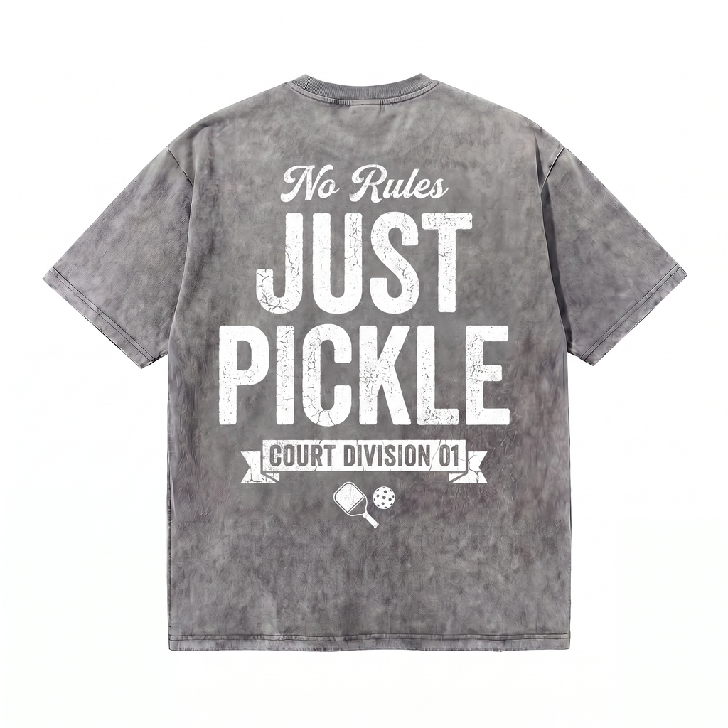 Lawless Row Just Pickle Tee | Pickleball Washed Cotton Streetwear
