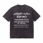 Lawless Row Enfants Riches Déprimés Tee | Parisian Anti-Capital Washed Cotton Streetwear
