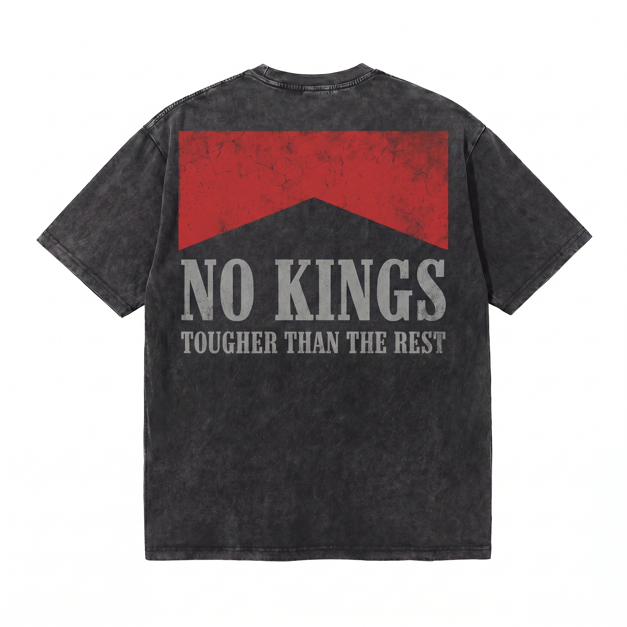 Lawless Row No Kings Tee | Anti-Establishment Washed Cotton Streetwear