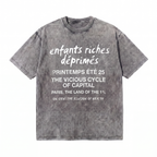 Lawless Row Enfants Riches Déprimés Tee | Parisian Anti-Capital Washed Cotton Streetwear