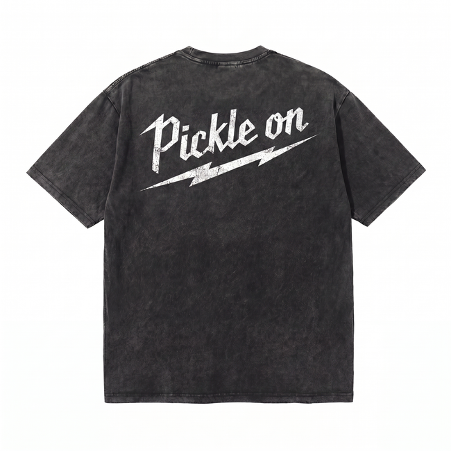 Lawless Row Pickle On Tee | Pickleball Washed Cotton Streetwear Hover Image