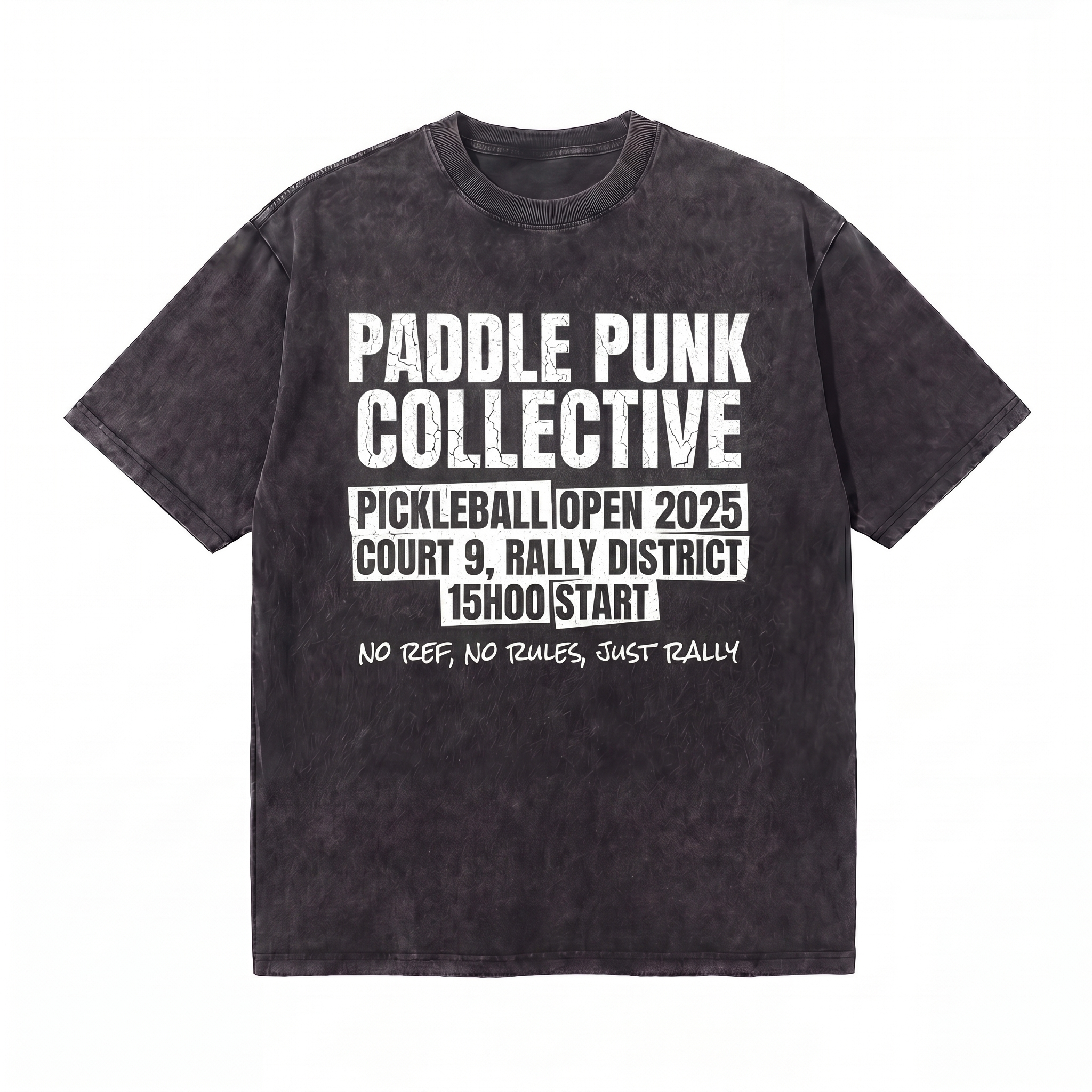 Lawless Row Paddle Punk Collective Tee | Pickleball Washed Cotton Streetwear