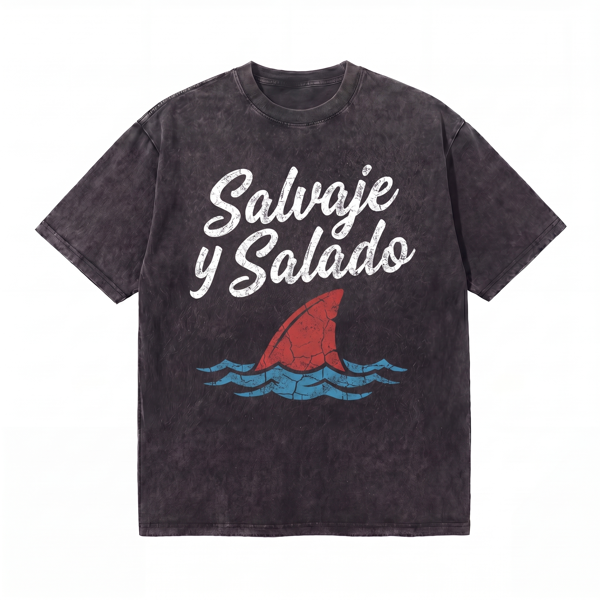 Lawless Row Salvaje y Salado Tee | Vintage Shark Washed Cotton Streetwear