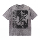Lawless Row American Rebel Tee | Revolution Washed Cotton Streetwear