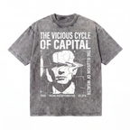 Lawless Row The Vicious Cycle of Capital Tee | Anti-Capitalist Washed Cotton Streetwear