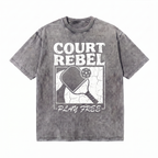 Lawless Row Court Rebel Tee | Pickleball Washed Cotton Streetwear