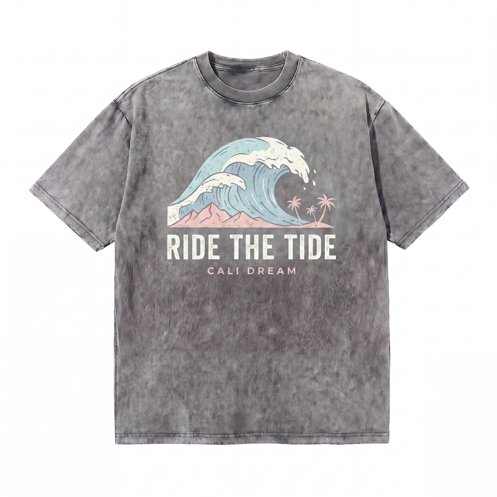 Lawless Row Ride The Tide Tee | Cali Dream Washed Cotton Streetwear