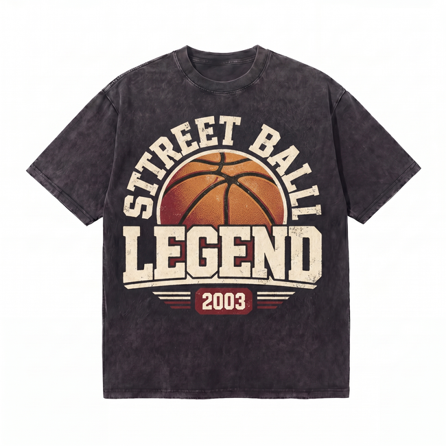Lawless Row Street Ball Legend 2003 Tee | Vintage Basketball Washed Cotton Streetwear Hover Image