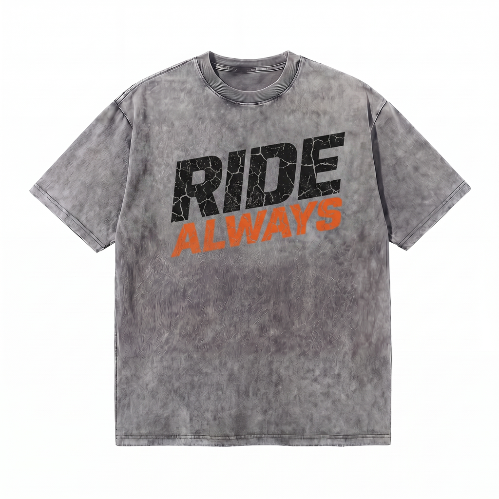 Lawless Row Ride Always Tee | Vintage Cycling Washed Cotton Streetwear
