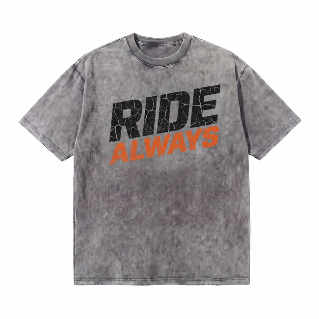 Lawless Row Ride Always Tee | Vintage Cycling Washed Cotton Streetwear Hover Image