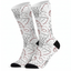 Lawless Row Basketball Sketch Crew Socks | Minimalist Court Print Socks