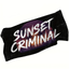 Lawless Row "Sunset Criminal" Beach Towel | Retro Palm Sunset Towel