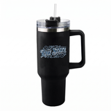 Lawless Row "Raw State" 40oz Tumbler | Matte Black Western Style Cup