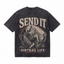 Lawless Row "Send It Dirtbag Life" Oversized Climbing Tee | Washed Black Streetwear