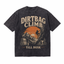 Lawless Row "Dirtbag Climb Till Dusk" Oversized Tee | Washed Black Climbing Streetwear