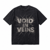 Lawless Row "Void In Veins" Oversized Grunge Tee | Washed Black Streetwear