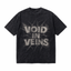 Lawless Row "Void In Veins" Oversized Grunge Tee | Washed Black Streetwear