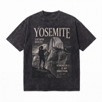 Lawless Row "Yosemite Strength" Climbing Washed Black Oversized Tee