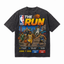 Lawless Row "The Run" NBA Legends Pixel Washed Black Oversized Tee