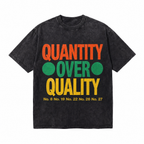 Vintage "Quantity Over Quality" Basketball Jersey Number Streetwear Tee