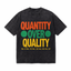 Vintage "Quantity Over Quality" Basketball Jersey Number Streetwear Tee