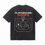 Lawless Row "Playground Hoops" Pixel 1v1 Washed Black Oversized Tee
