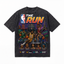 Lawless Row "The Run: Street Legends" NBA Pixel Washed Black Oversized Tee