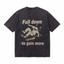 Lawless Row "Fall Down To Gain More" Skate Washed Black Oversized Tee
