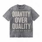 Vintage "Quantity Over Quality" Basketball Jersey Number Streetwear Tee