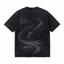 Lawless Row "Ride Out All Negative Emotions" Skate Washed Black Oversized Tee