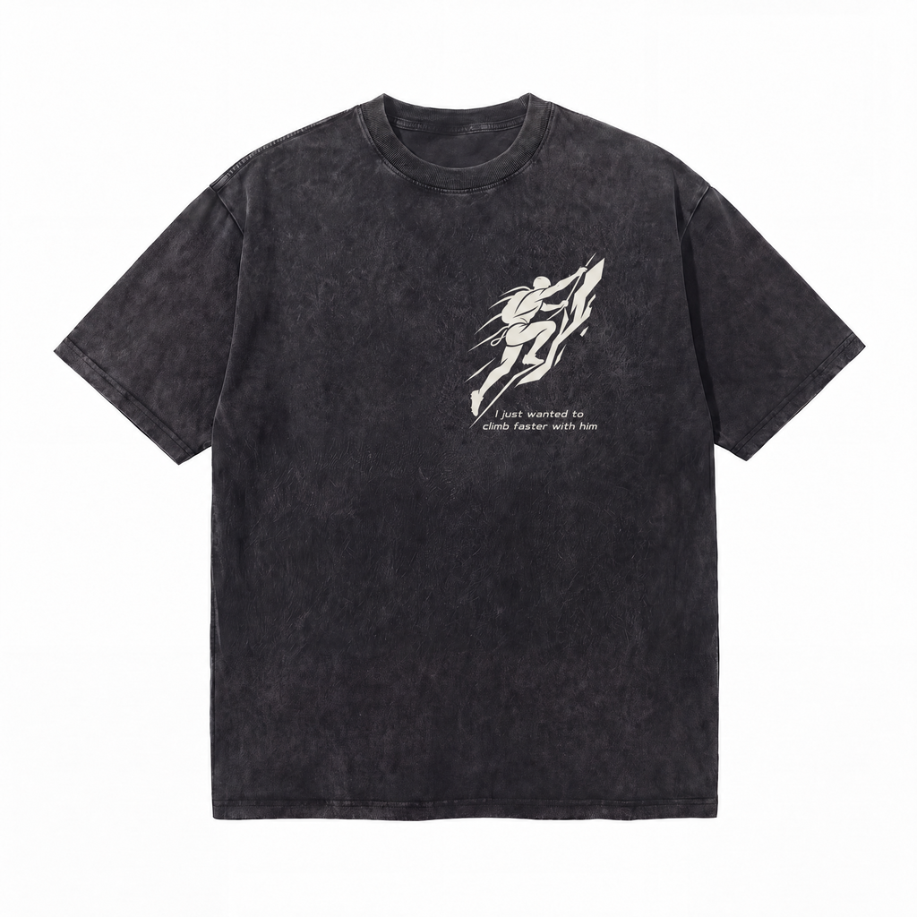 Vintage "Yosemite 130 BPM Route" Climbing Retro Photo Streetwear Tee