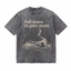 Lawless Row "Fall Down To Gain More" Skate Washed Grey Oversized Tee