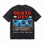 Lawless Row "Skate DIY" Pixel Skatepark Washed Black Oversized Tee