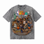 Lawless Row "The Run: Global Hoops" NBA Pixel Washed Grey Oversized Tee