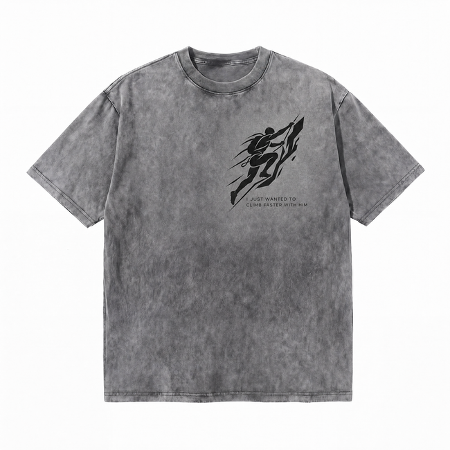 Vintage "Yosemite 130 BPM Route" Climbing Retro Photo Streetwear Tee Main Image