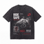Lawless Row "Ride Safe" Cycling Safety Washed Black Oversized Tee