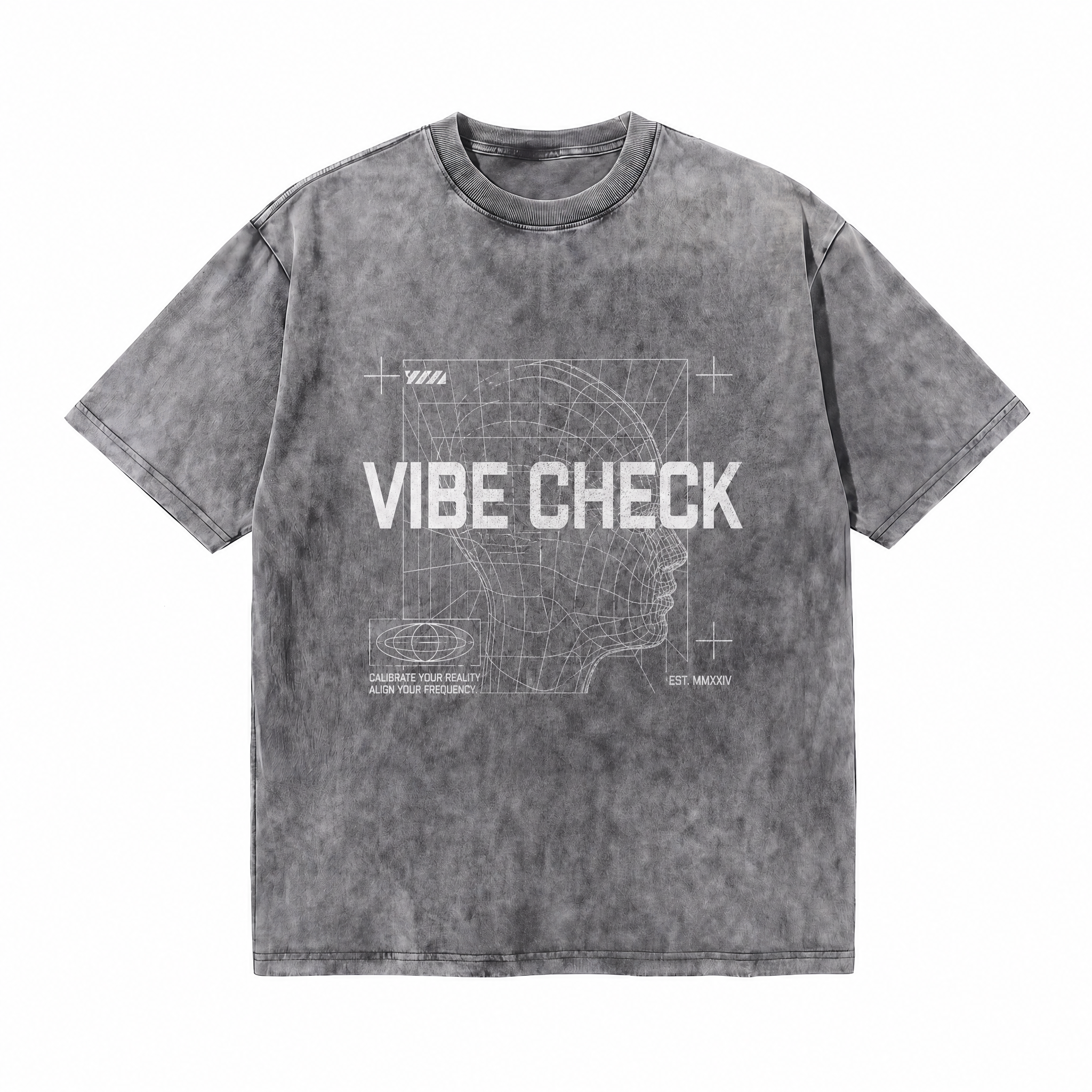 Vintage "Vibe Check" Cyber Techwear Streetwear Tee