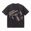 Lawless Row "Give Space to Cyclists" Cycling Washed Black Oversized Tee