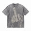 Lawless Row "Keep Moving" Middle Finger Washed Grey Oversized Tee