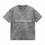 Lawless Row "Position Signal Awareness" Minimal Map Washed Grey Oversized Tee