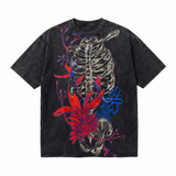 Lawless Row Bloom From Bones Tee | Vintage Washed Streetwear